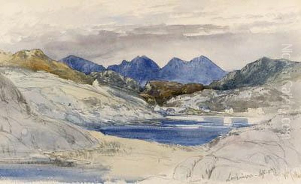 Quinag And Lochinver, Sutherland Oil Painting by William Callow