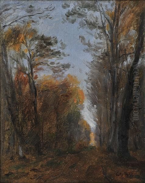 Paysage, Signed And Dated 1860, Oil On Canvas Oil Painting by Adolphe Felix Cals