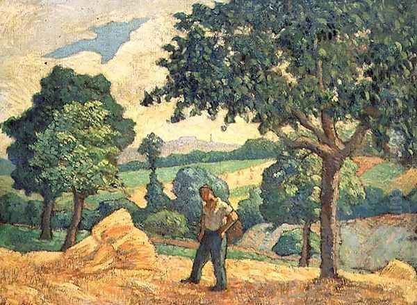 The Harvester Oil Painting by Henri-Gabriel Ibels