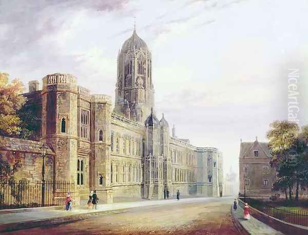 Christ Church Oxford Oil Painting by Joseph Murray Ince