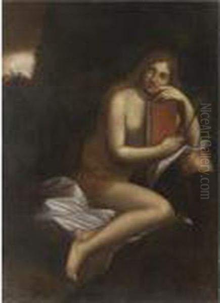 Maddalena Oil Painting by Luca Cambiaso