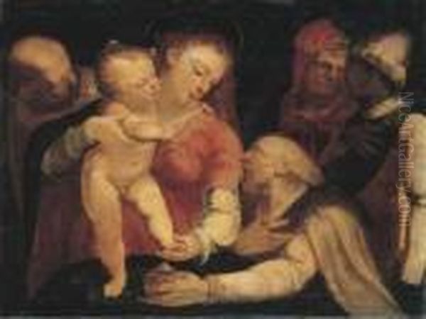 The Adoration Of The Magi Oil Painting by Luca Cambiaso