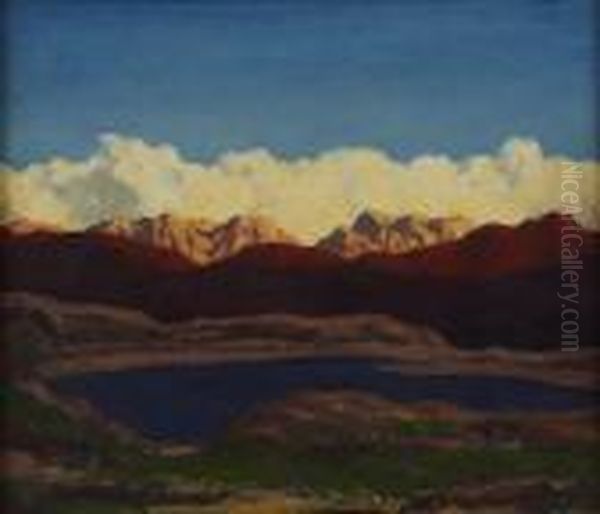 The Eternal Hills Of Ross Oil Painting by David Young Cameron