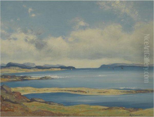 Firth Of Lorne Oil Painting by David Young Cameron