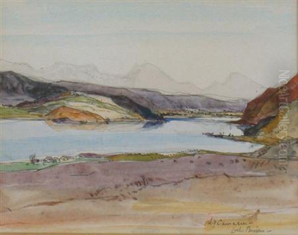 Loch Broom Oil Painting by David Young Cameron