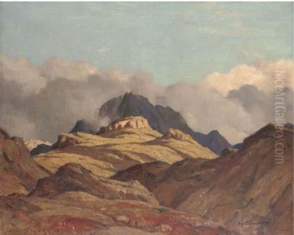 Ben Slioch Oil Painting by David Young Cameron