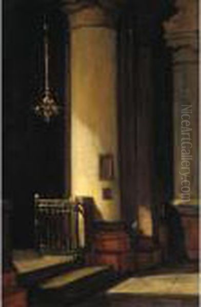 The Golden Candelabra Oil Painting by David Young Cameron