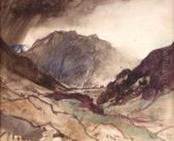 Glen Nevis Oil Painting by David Young Cameron