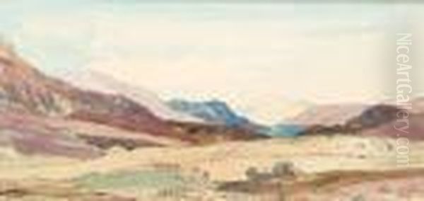 Hill Ofspean Oil Painting by David Young Cameron