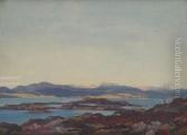 Loch Maree, Morning Oil Painting by David Young Cameron