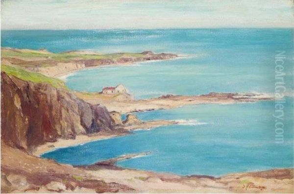 The Cliffs Of Aberdeen Oil Painting by David Young Cameron