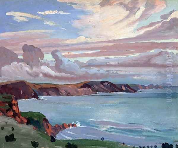 Pembroke Coast Oil Painting by James Dickson Innes