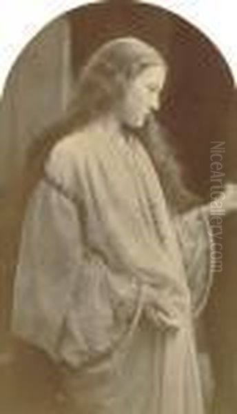 The Guardian Angel (hatty Campbell) Oil Painting by Julia Margaret Cameron