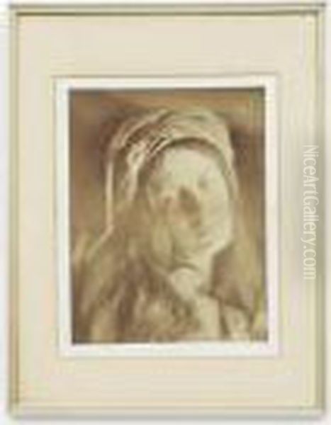 Beatrice Cenci, Study # 2, (may Prinsep) Oil Painting by Julia Margaret Cameron