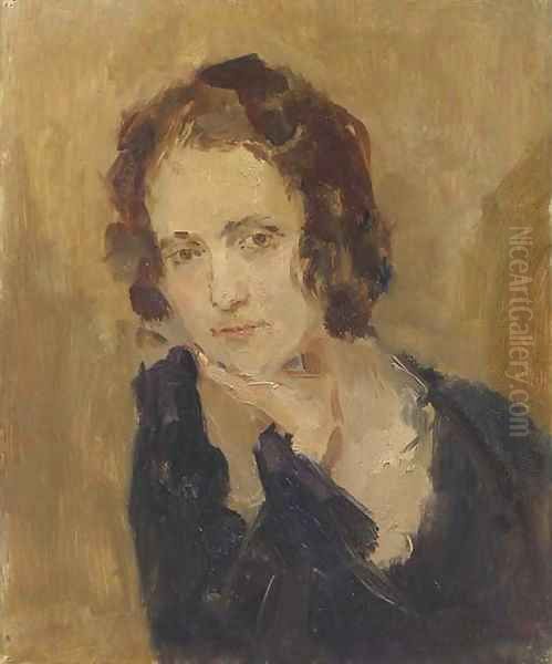 Portrait of Laura Asselin Oil Painting by Isaac Israels