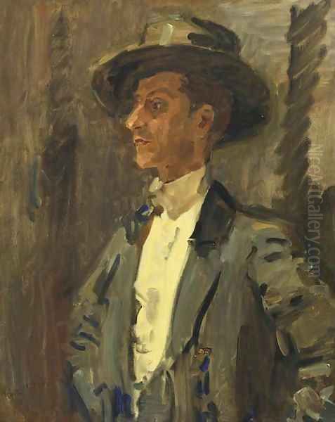 Portrait of Vincente Escudero Oil Painting by Isaac Israels