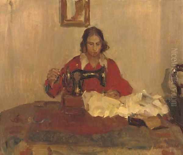 The seamstress Oil Painting by Isaac Israels