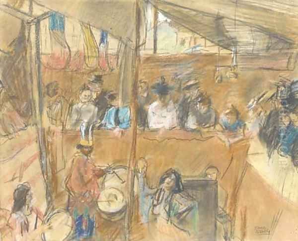 Cabaret in a tent Oil Painting by Isaac Israels