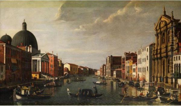 Stadtansicht Venedigs Oil Painting by (Giovanni Antonio Canal) Canaletto