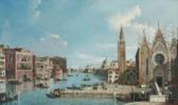 The Grand Canal, Venice Oil Painting by (Giovanni Antonio Canal) Canaletto