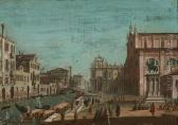 Vue Du Campo De San Giovanni E Paolo Oil Painting by (Giovanni Antonio Canal) Canaletto