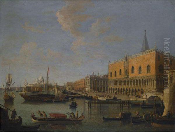 Venice Oil Painting by (Giovanni Antonio Canal) Canaletto