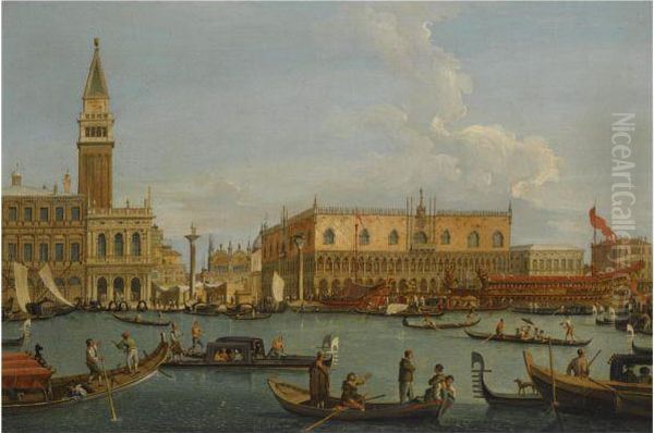 Venice Oil Painting by (Giovanni Antonio Canal) Canaletto