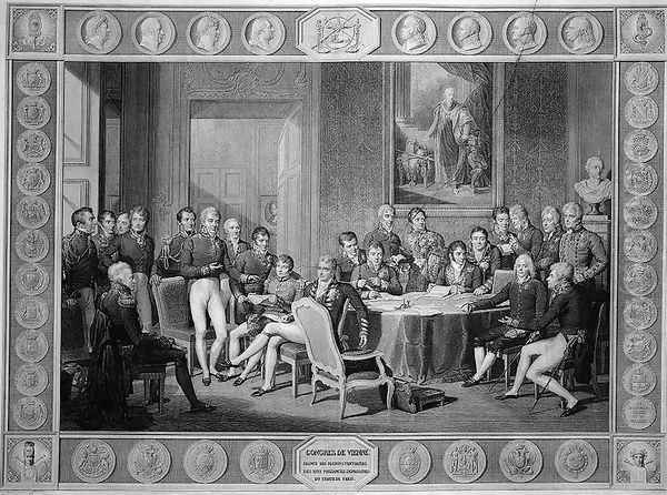 Congress of Vienna Oil Painting by Jean-Baptiste Isabey