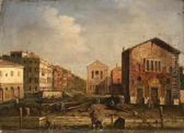 San Nicolo Di Castello Oil Painting by (Giovanni Antonio Canal) Canaletto