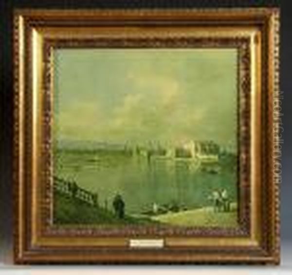 View Looking Towards Murano Oil Painting by (Giovanni Antonio Canal) Canaletto