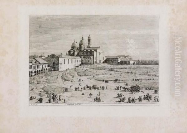 Santa Giustina Oil Painting by (Giovanni Antonio Canal) Canaletto