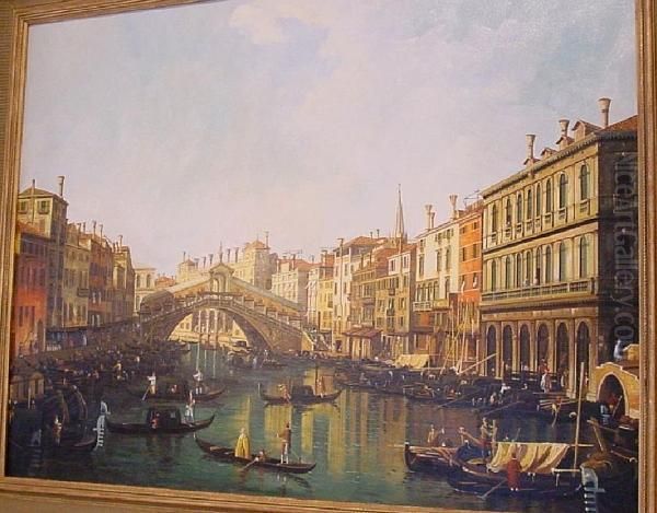 The Grand Canal, Venice Oil Painting by (Giovanni Antonio Canal) Canaletto