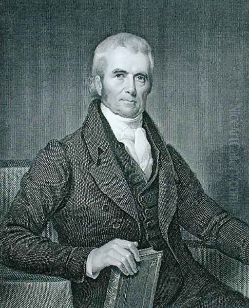 John Marshall 1755-1835 Oil Painting by Henry Inman