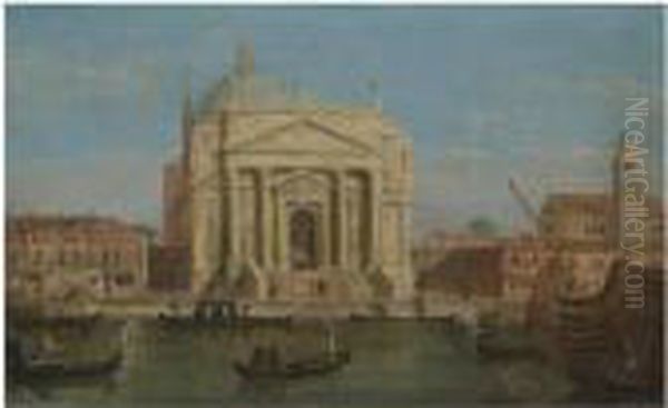 Venice, A View Of Il Redentore Oil Painting by (Giovanni Antonio Canal) Canaletto