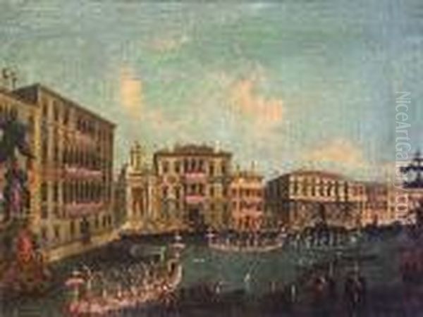 Grand Canal Oil Painting by (Giovanni Antonio Canal) Canaletto