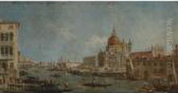 View Of Santa Maria Della Salute, Venice Oil Painting by (Giovanni Antonio Canal) Canaletto