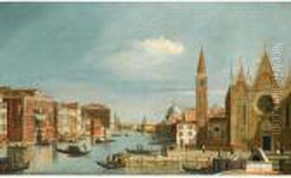 Venice Oil Painting by (Giovanni Antonio Canal) Canaletto