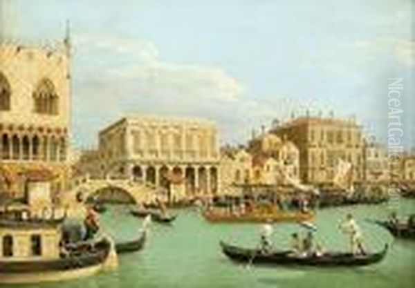 Grand Canal Oil Painting by (Giovanni Antonio Canal) Canaletto