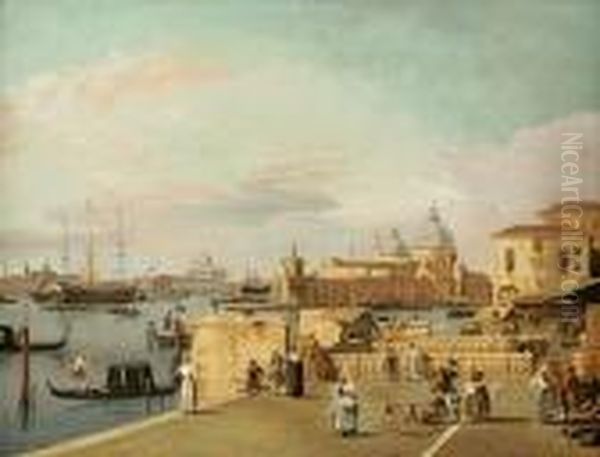 View Of The Grand Canal by (Giovanni Antonio Canal) Canaletto