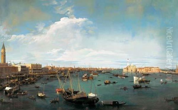 Die Bucht Von St. Marco, Nach Osten. Oil Painting by (Giovanni Antonio Canal) Canaletto