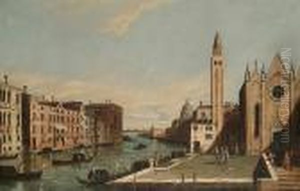 Santa Maria Della Carita' And The Grand Canal Oil Painting by (Giovanni Antonio Canal) Canaletto