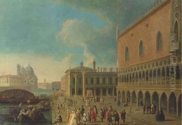 The Doge's Palace Oil Painting by (Giovanni Antonio Canal) Canaletto