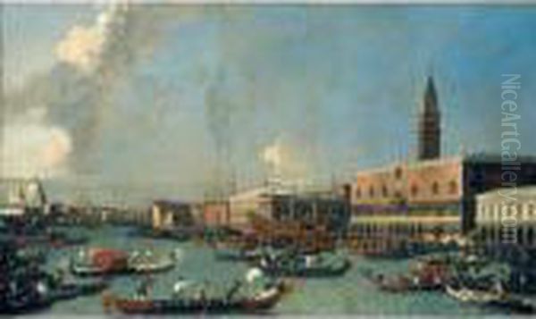 - Oil Painting by (Giovanni Antonio Canal) Canaletto