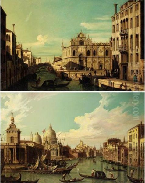 - Oil Painting by (Giovanni Antonio Canal) Canaletto