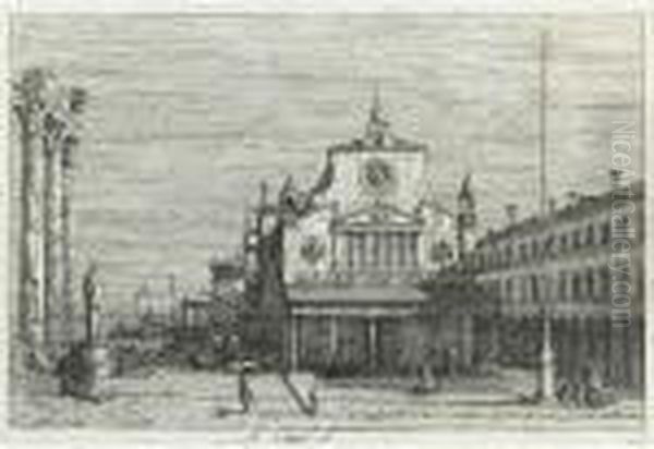 Imaginary View Of S. Giacomo Di Rialto (de Vesme 27; Bromberg 30) Oil Painting by (Giovanni Antonio Canal) Canaletto