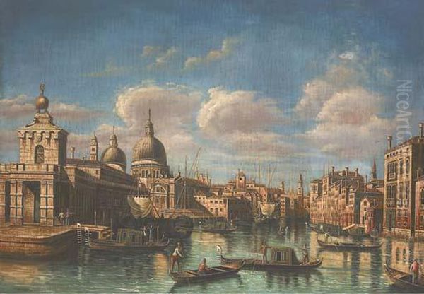 The Entrance To The Grand Canal, Venice Oil Painting by (Giovanni Antonio Canal) Canaletto