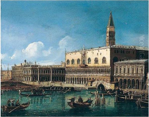 Oil On Canvas Oil Painting by (Giovanni Antonio Canal) Canaletto