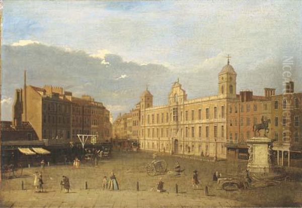 Northumberland House Oil Painting by (Giovanni Antonio Canal) Canaletto