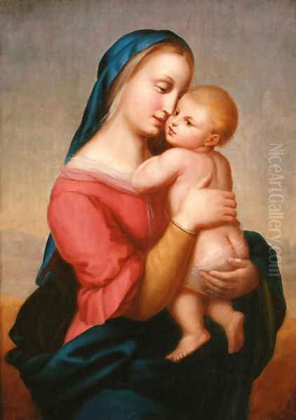 The Madonna and Child Oil Painting by Erasmus Quellinus I