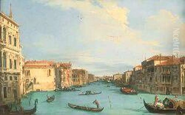 View Of The Doge's Palace And The Riva Degli Schiavone From Thebacino Oil Painting by (Giovanni Antonio Canal) Canaletto